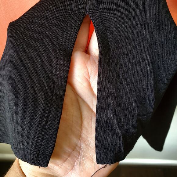 Misook Coral Black Colorblock Cardigan Jacket Sweater L Modern Classic Career - Picture 3 of 9